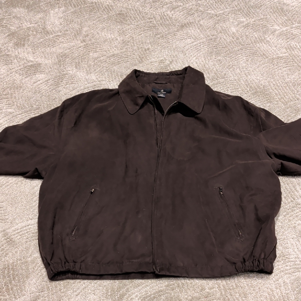 Men's Dark Brown Suede Jacket